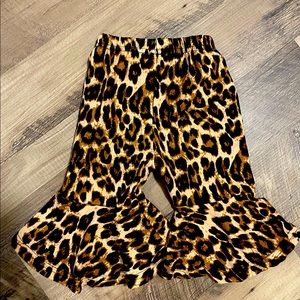 Boutique cheetah bell bottoms